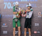 Rodrigo Gonzalez & Cecilia Perez Win 70.3 Cozumel Mexico